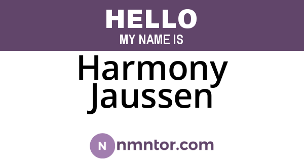 Harmony Jaussen