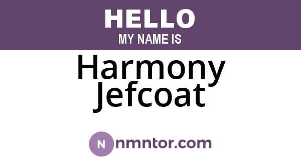 Harmony Jefcoat