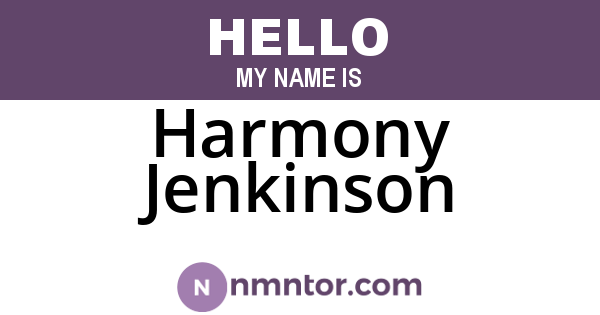 Harmony Jenkinson