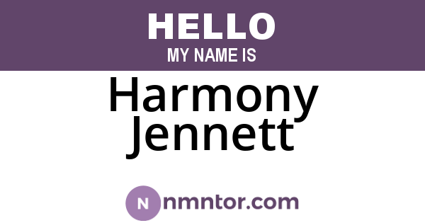 Harmony Jennett