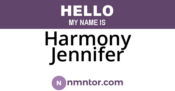 Harmony Jennifer