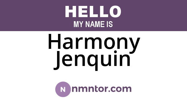 Harmony Jenquin