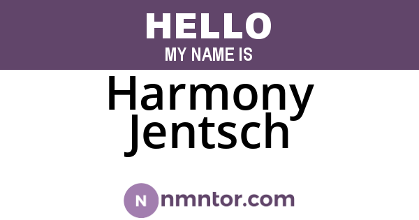 Harmony Jentsch
