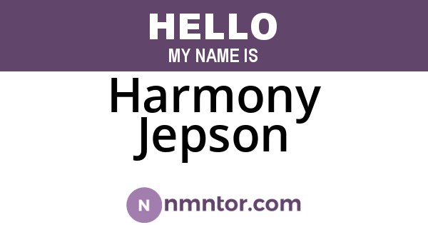 Harmony Jepson