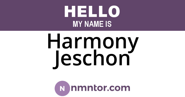 Harmony Jeschon