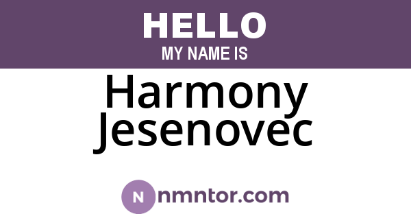 Harmony Jesenovec