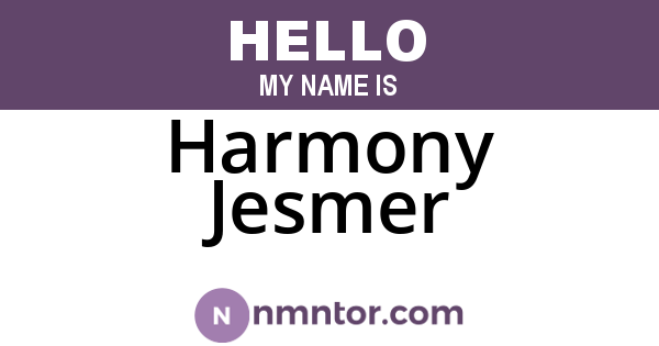 Harmony Jesmer
