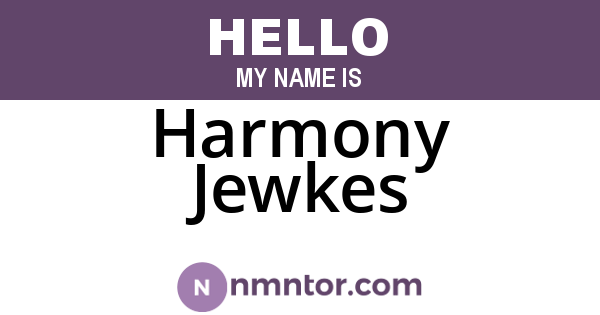 Harmony Jewkes