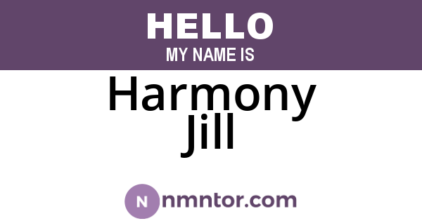 Harmony Jill