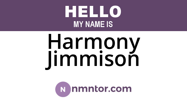 Harmony Jimmison
