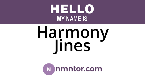 Harmony Jines