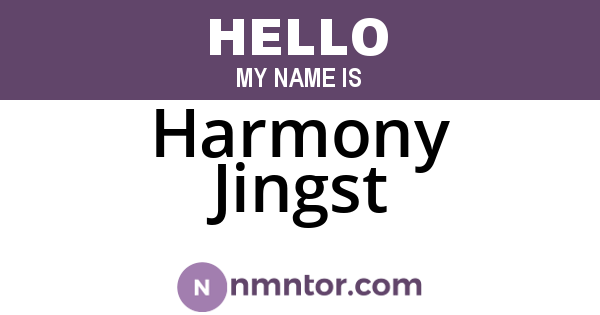 Harmony Jingst