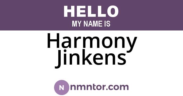 Harmony Jinkens