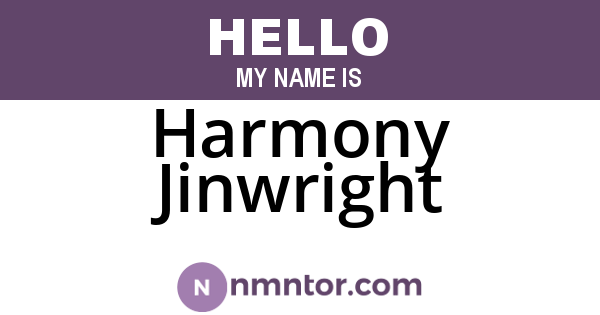 Harmony Jinwright