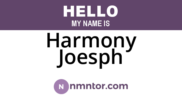Harmony Joesph