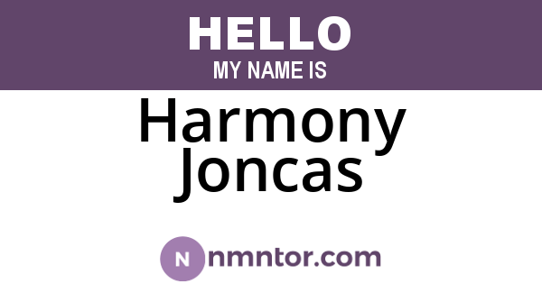 Harmony Joncas