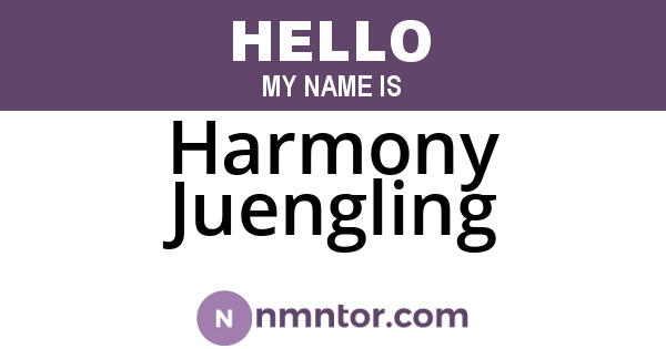 Harmony Juengling
