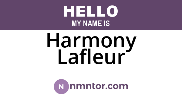 Harmony Lafleur