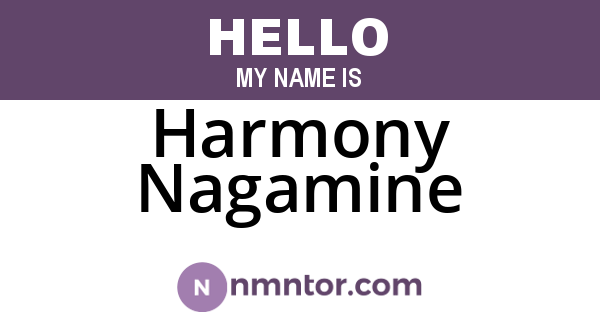 Harmony Nagamine