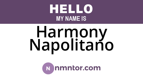 Harmony Napolitano