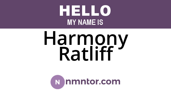 Harmony Ratliff