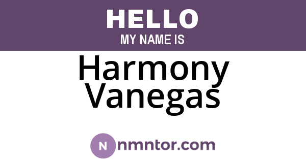 Harmony Vanegas