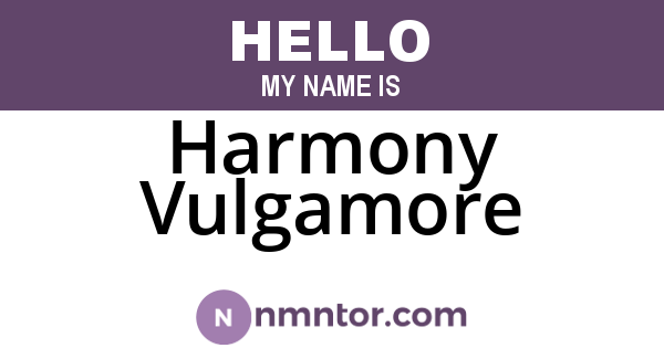Harmony Vulgamore
