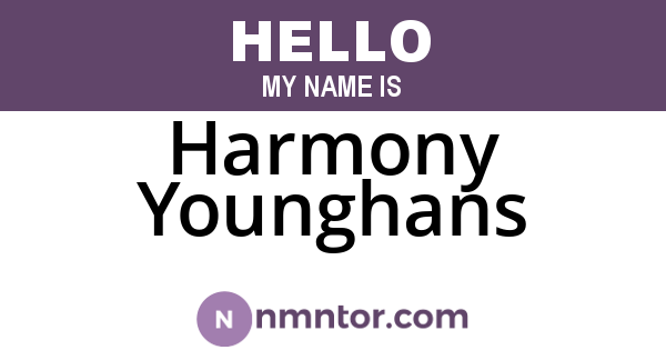 Harmony Younghans