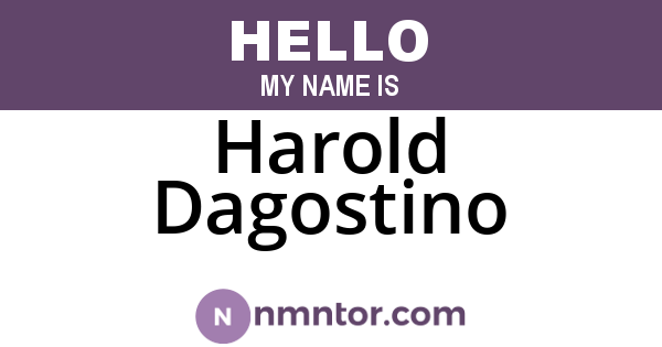 Harold Dagostino