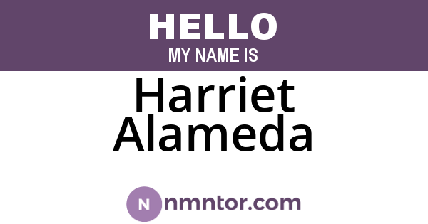 Harriet Alameda