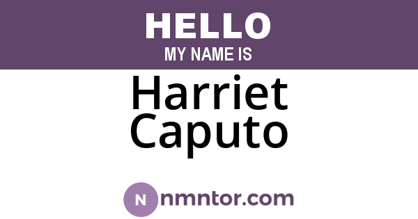 Harriet Caputo