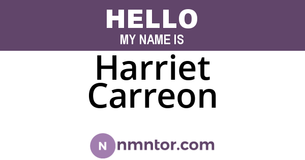 Harriet Carreon