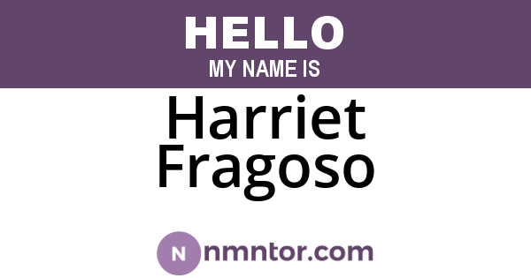 Harriet Fragoso