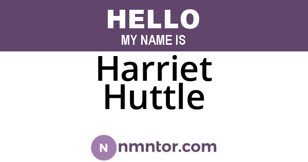 Harriet Huttle