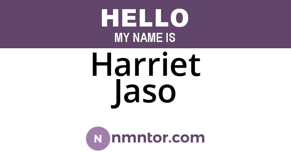 Harriet Jaso
