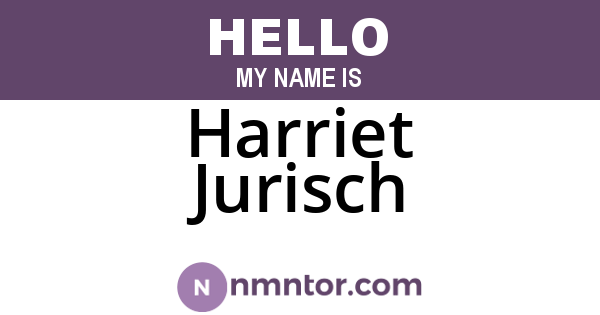 Harriet Jurisch