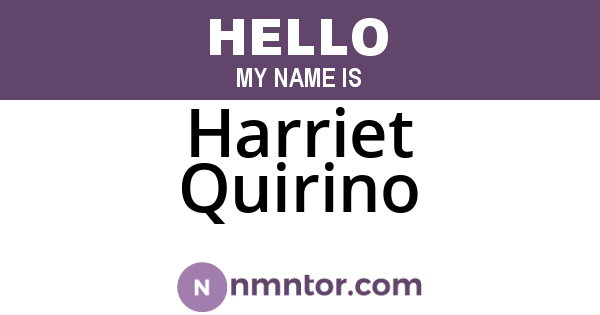 Harriet Quirino
