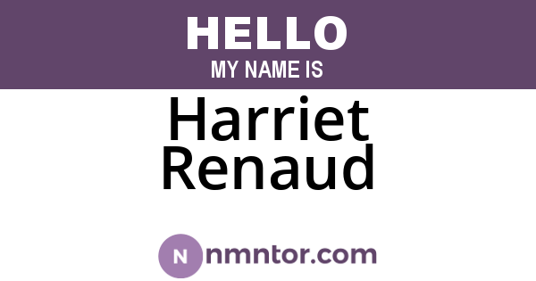 Harriet Renaud