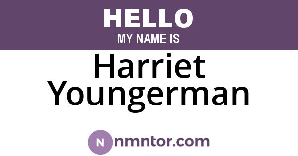Harriet Youngerman