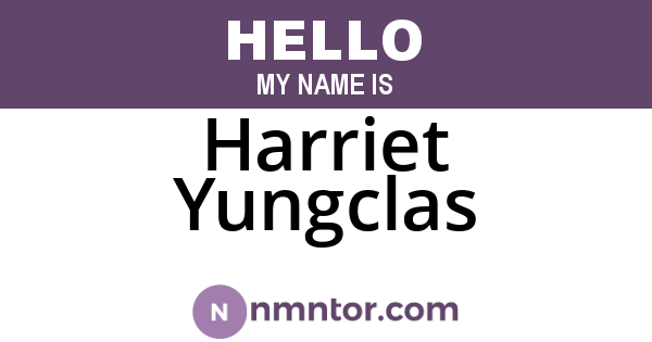 Harriet Yungclas