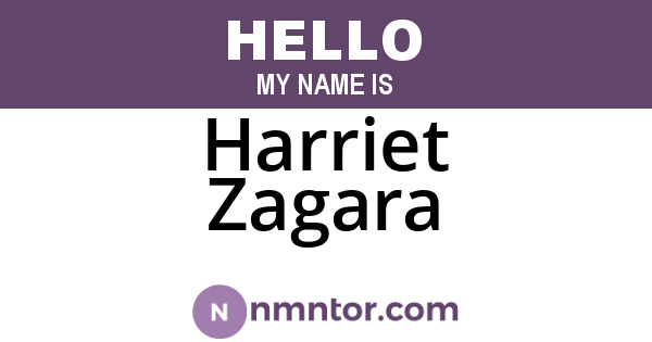 Harriet Zagara