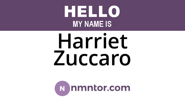 Harriet Zuccaro