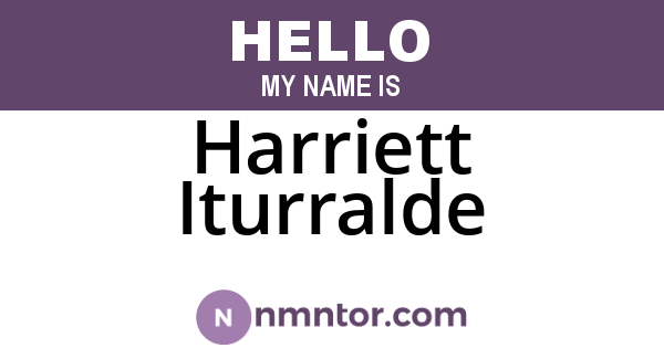 Harriett Iturralde