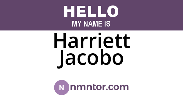 Harriett Jacobo