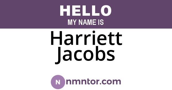 Harriett Jacobs