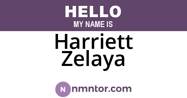 Harriett Zelaya