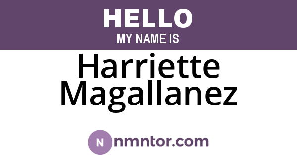 Harriette Magallanez
