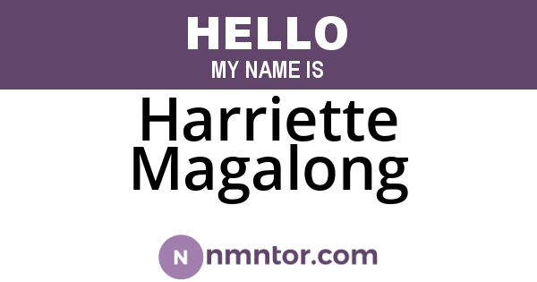 Harriette Magalong