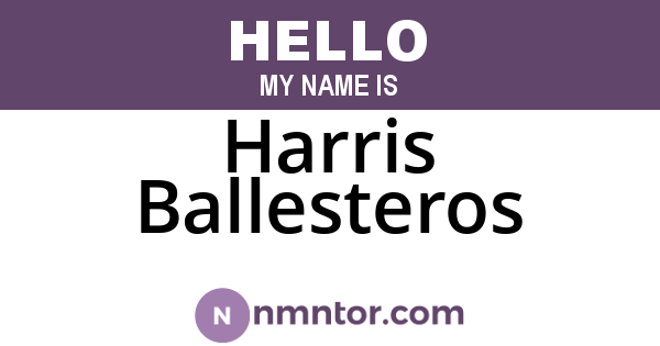 Harris Ballesteros