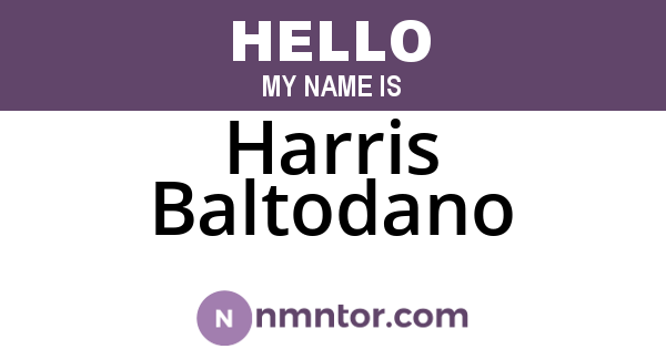 Harris Baltodano